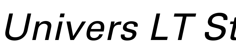Univers LT Std 55 Oblique cкачати шрифт безкоштовно